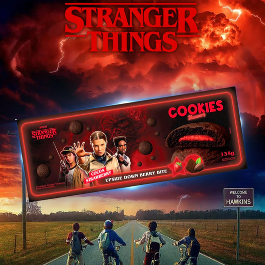 STRANGER THINGS CHOCOLATE STRAWBERRY COOKIES (135G X 14)