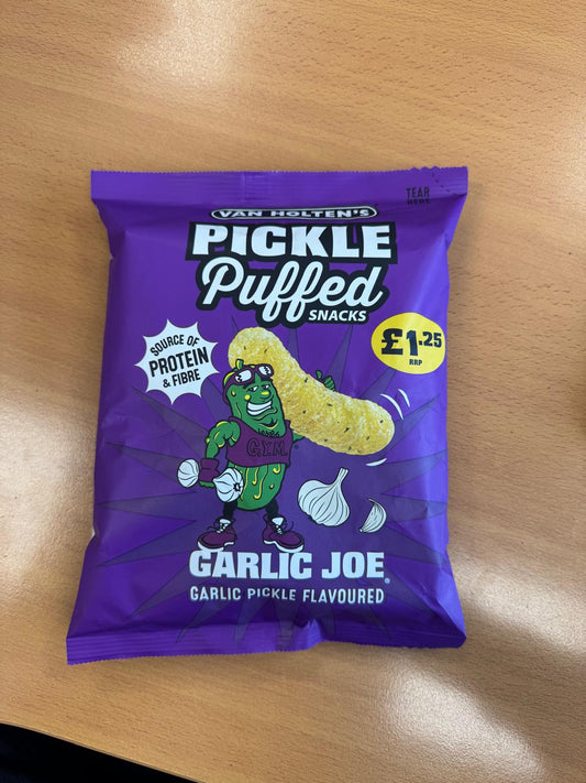 Van Holtens Garlic Joe Pickle Puffs 14x50g£1.25 PMP