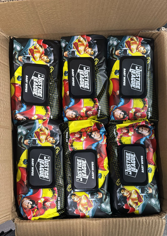 DC JUSTICE LEAGUE BABY WIPES (18X80'S)
