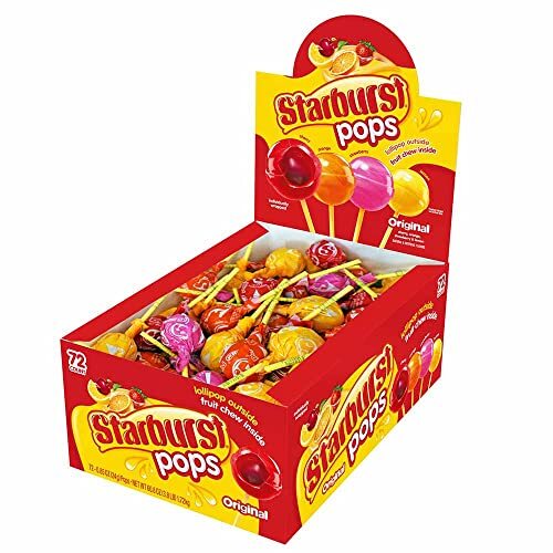 STARBURST LOLLIPOPS  (72PCS)