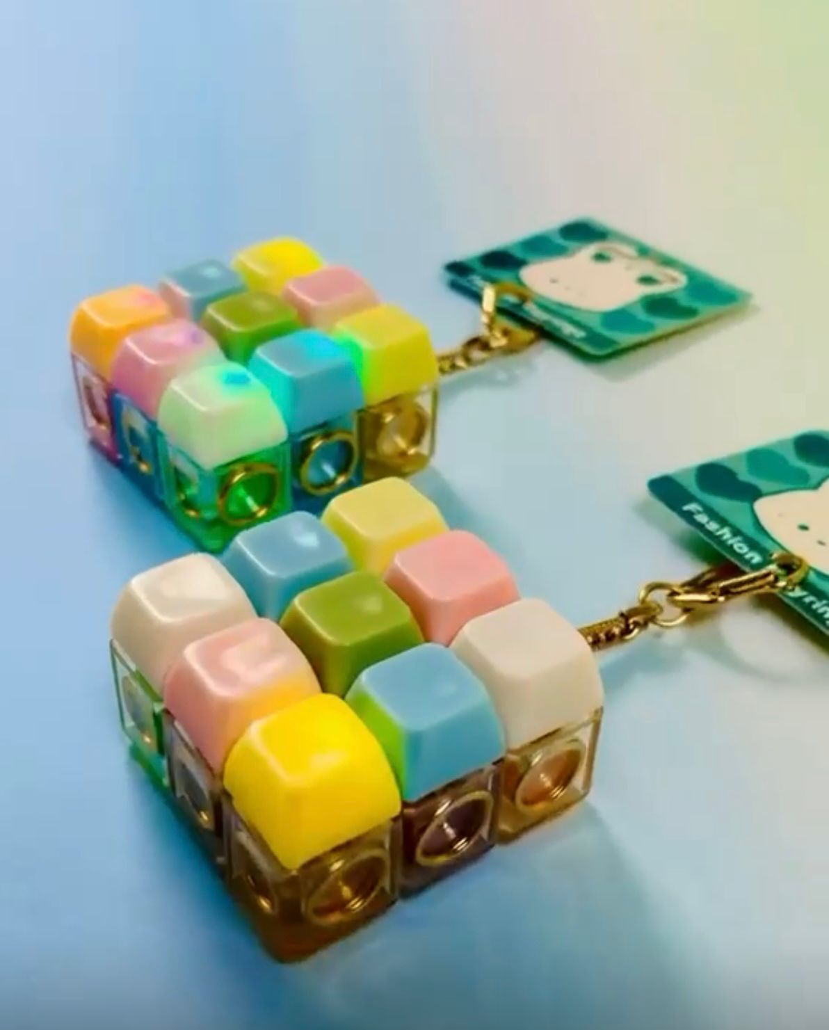FIDGET LIGHT UP 9 - KEY RING 9 (10pack)