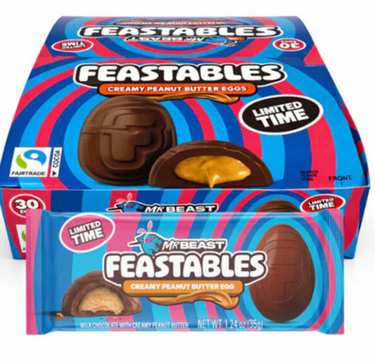 PEANUT BUTTER EGGS (X30)  - MR BEAST FEASTABLES