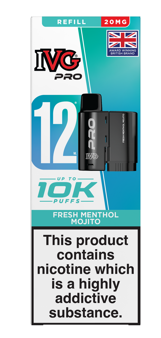 FRESH MENTHOL MOJITO - IVG PRO PODS