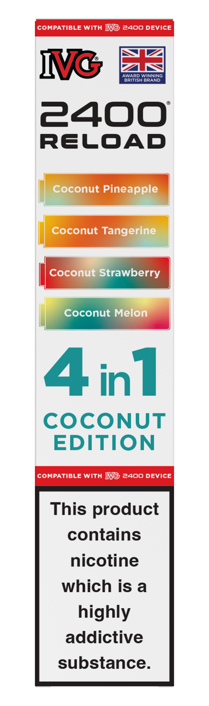 Coconut Edition - IVG 2400 RELOAD POD