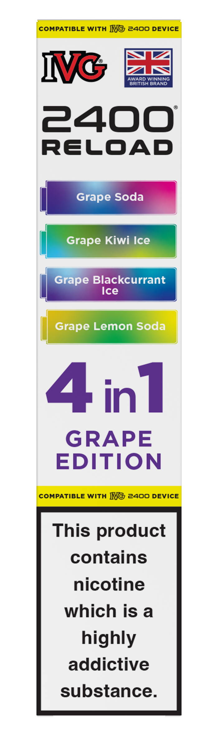 Grape Edition - IVG 2400 RELOAD POD