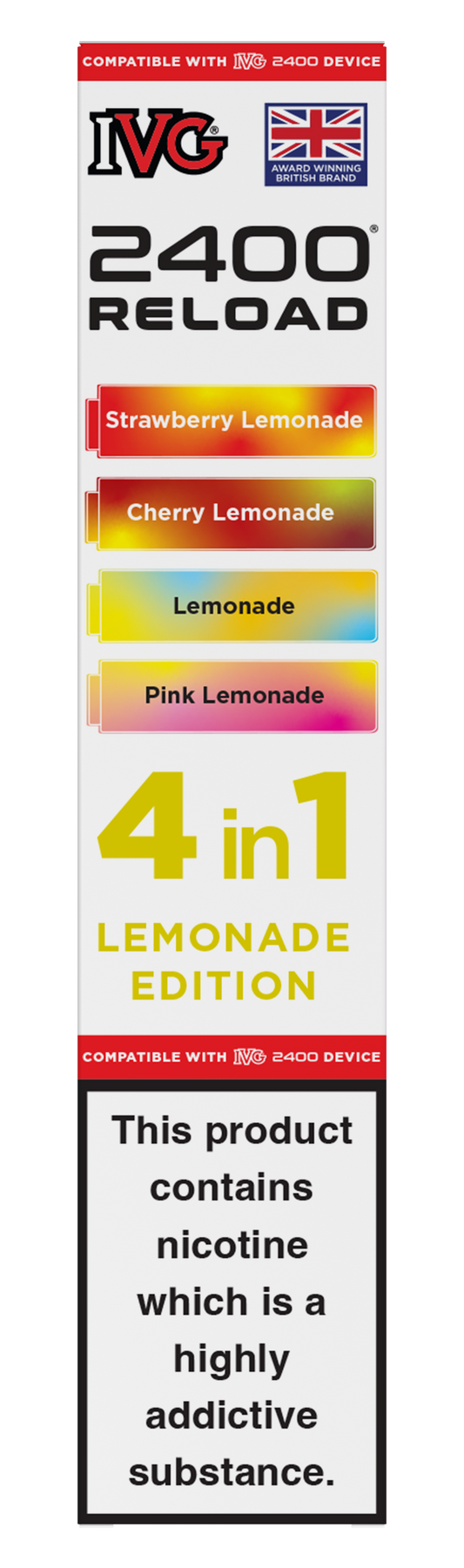 Lemonade Edition - IVG 2400 RELOAD POD