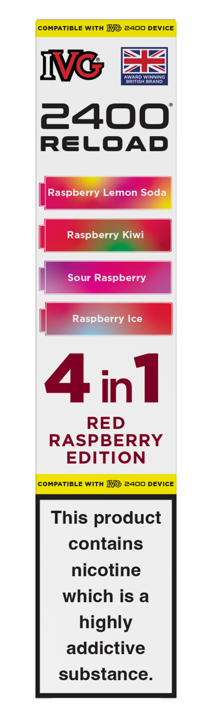 Red Raspberry Edition - IVG 2400 RELOAD POD