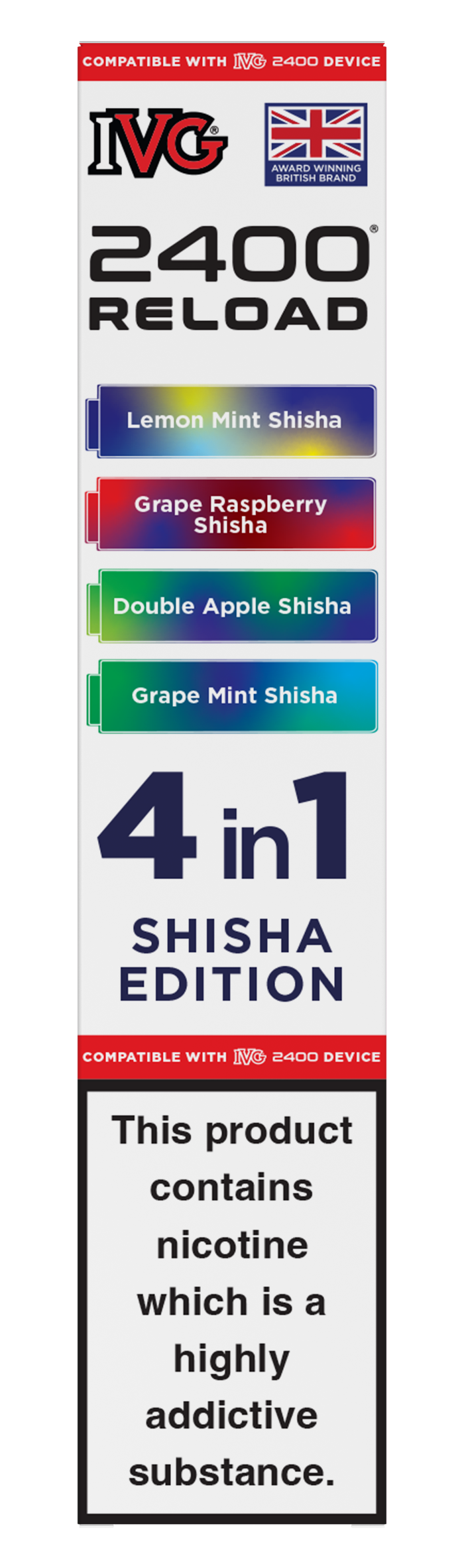 Shisha Edition - IVG 2400 RELOAD POD