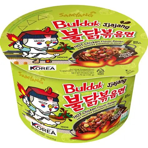JJA JANG BULDAK NOODLE BIG BOWLS  (105Gx16pcs)