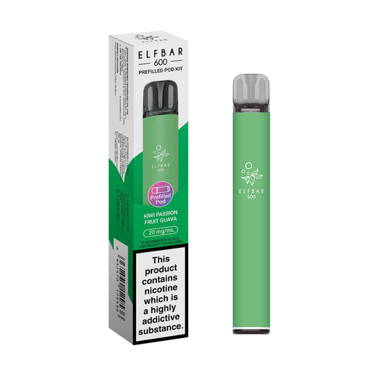 KIWI PASSIONFRUIT GUAVA - ELF BAR 600 PREFILLED POD KIT