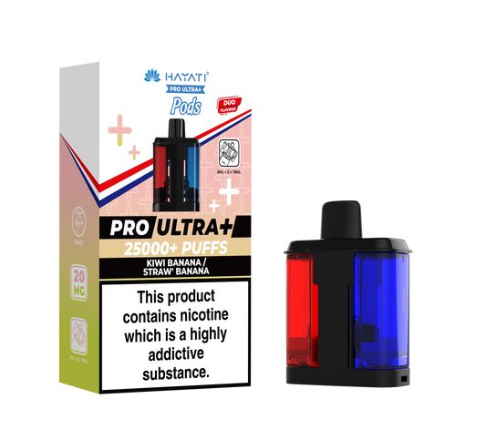 KIWI BANANA/STRAW'BANANA - HAYATI PRO ULTRA PODS 25K+
