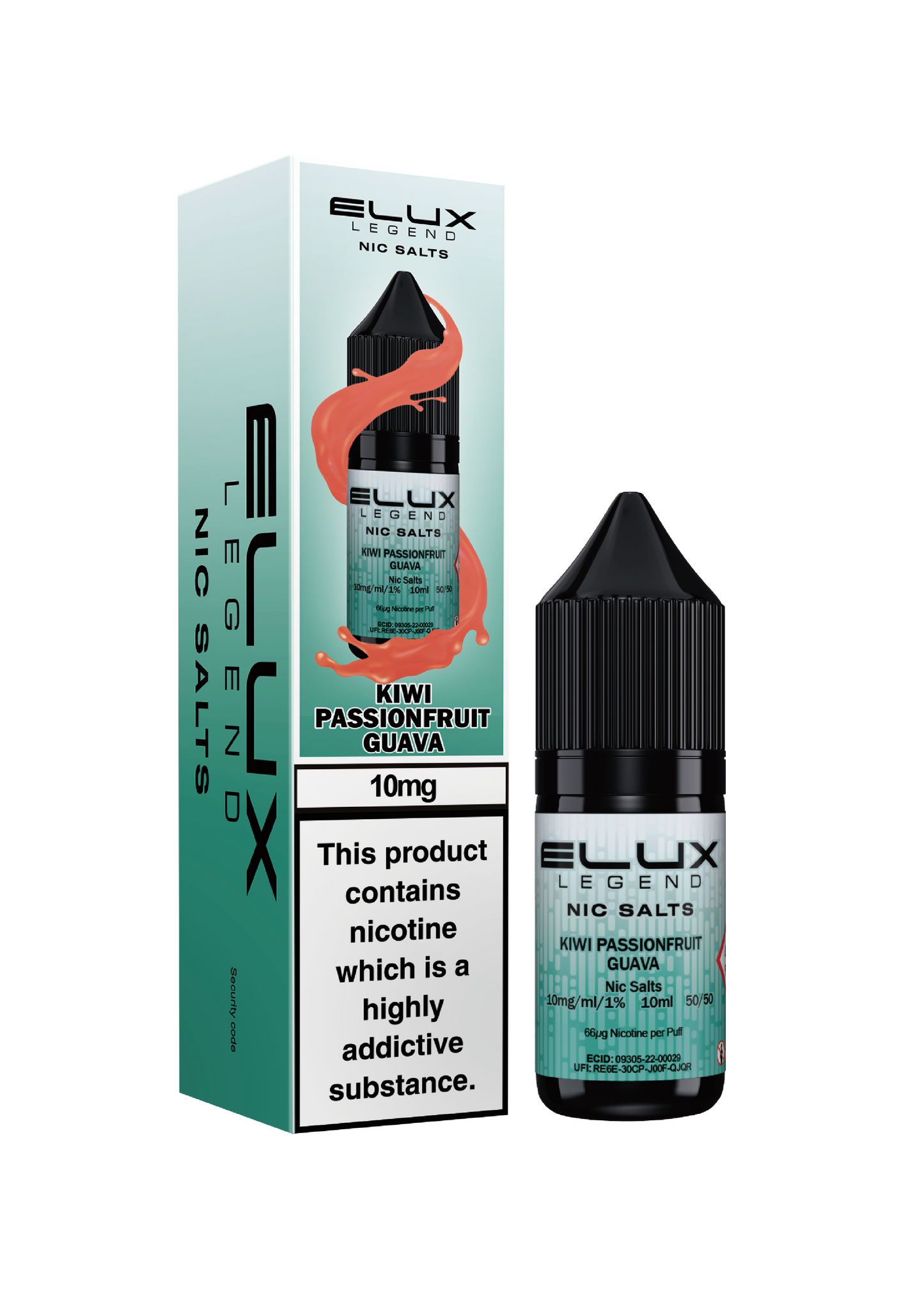 Kiwi Passionfruit Guava - ELUX NIC SALT 10 MG
