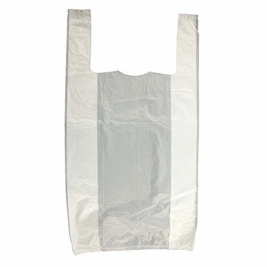 LARGE VEST WHITE CARRIER BAGS