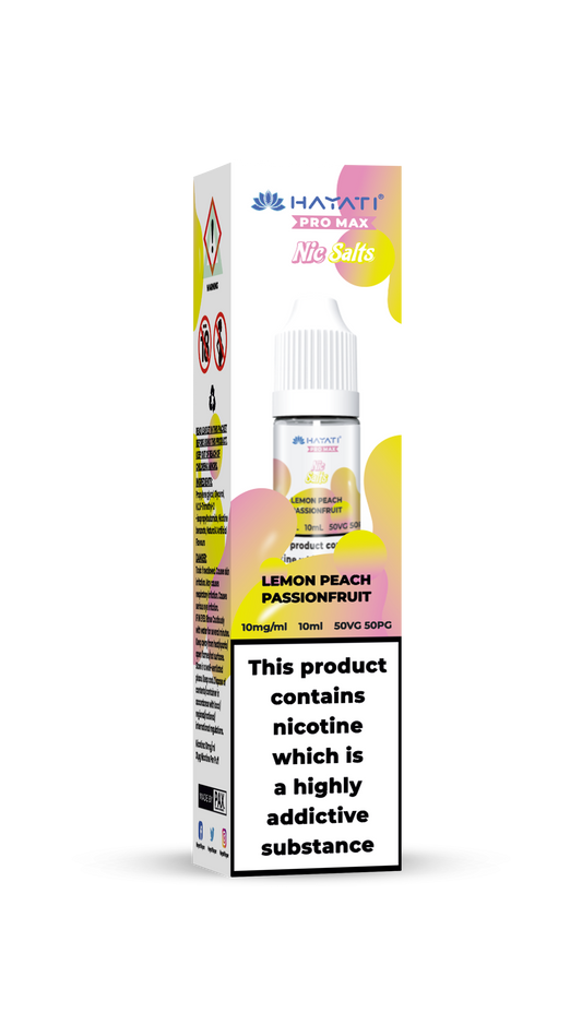 LEMON PEACH PASSIONFRUIT - HAYATI NIC SALTS 10 MG