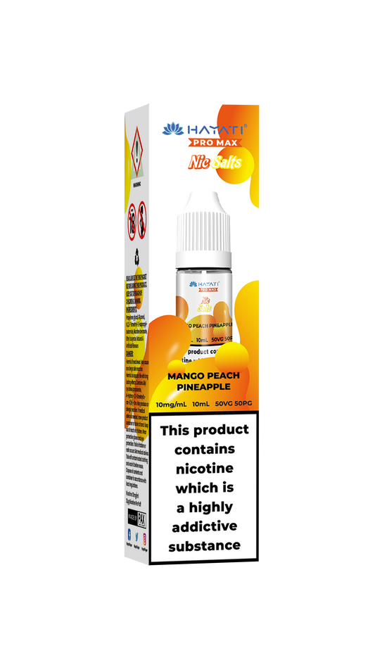 MANGO PEACH PINEAPPLE - HAYATI NIC SALTS 10 MG