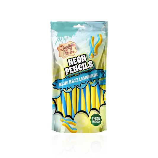BLUE RAZZ LEMONADE NEON PENCILS - CANDY PARADISE (12 X 130g)