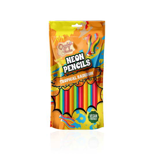 TROPICAL RAINBOW NEON PENCILS - CANDY PARADISE (12 X 130g)