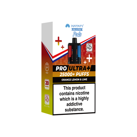 ORANGE LEMON & LIME - HAYATI PRO ULTRA PODS 25K+