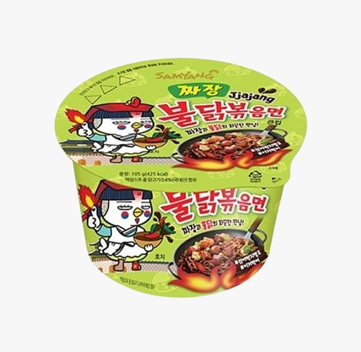JJAJNG BULDAK NOODLES CUPS (105Gx16pcs)