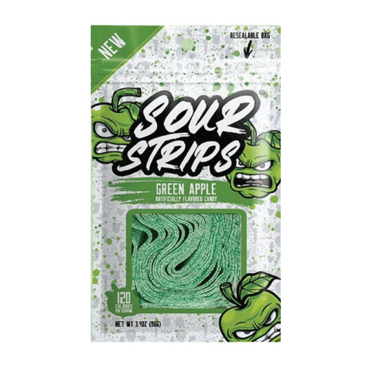 SOUR STRIPS GREEN APPLE (12PKx96G)