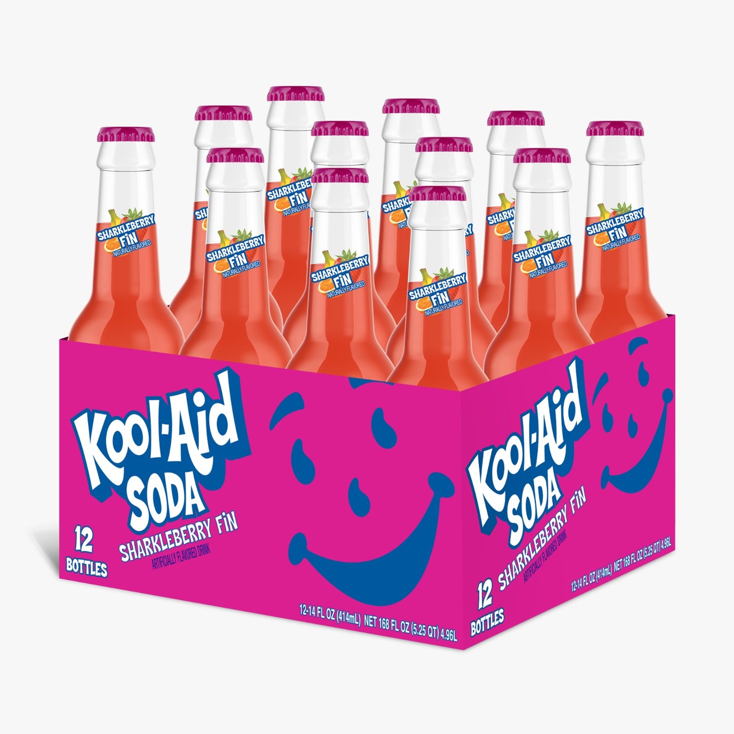 KOOL AID SHARKLEBERRY FIN SODA (355ml x12)