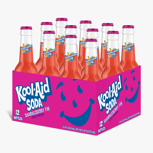 KOOL AID SHARKLEBERRY FIN SODA (355ml x12)