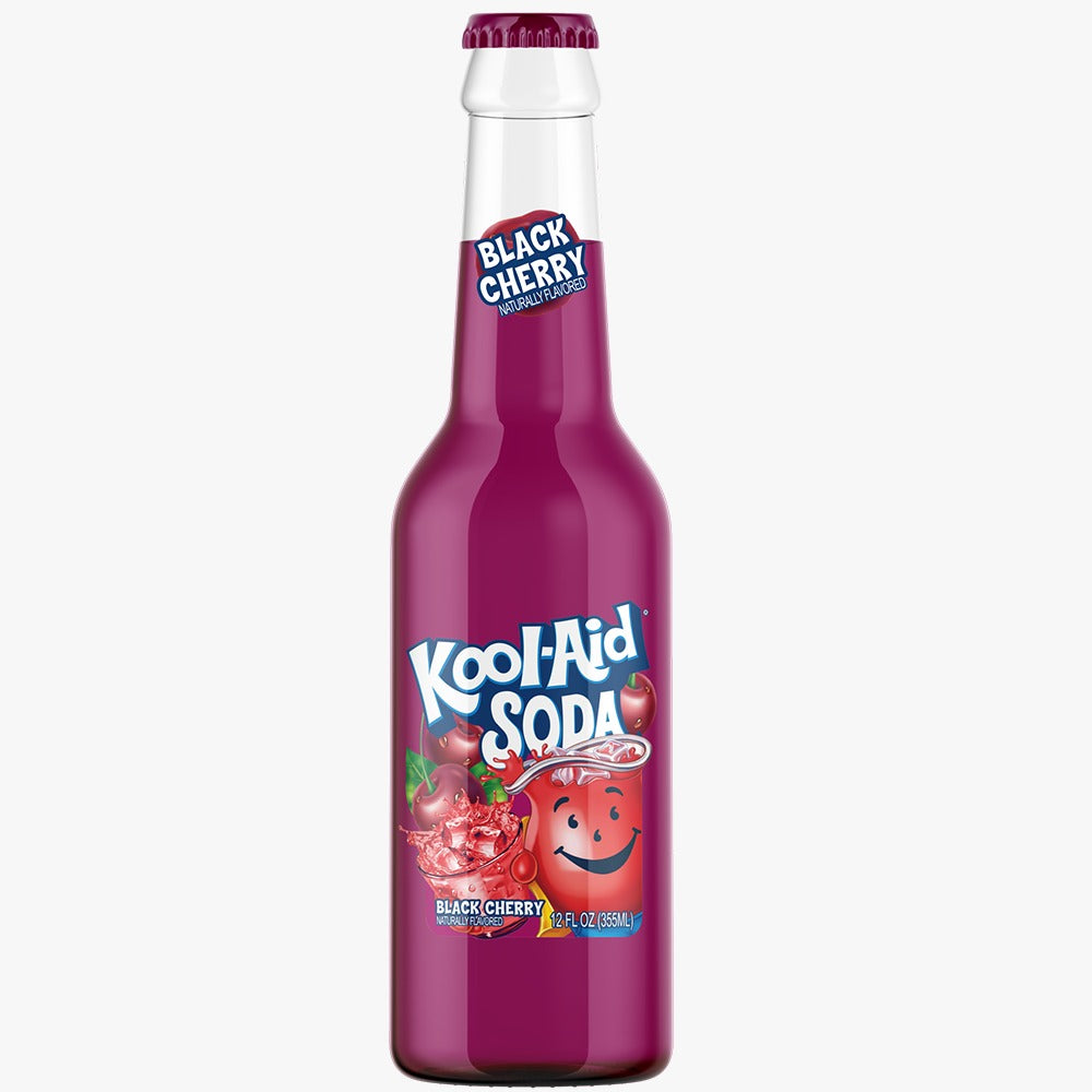 KOOL AID BLACK CHERRY SODA (355ml x12)