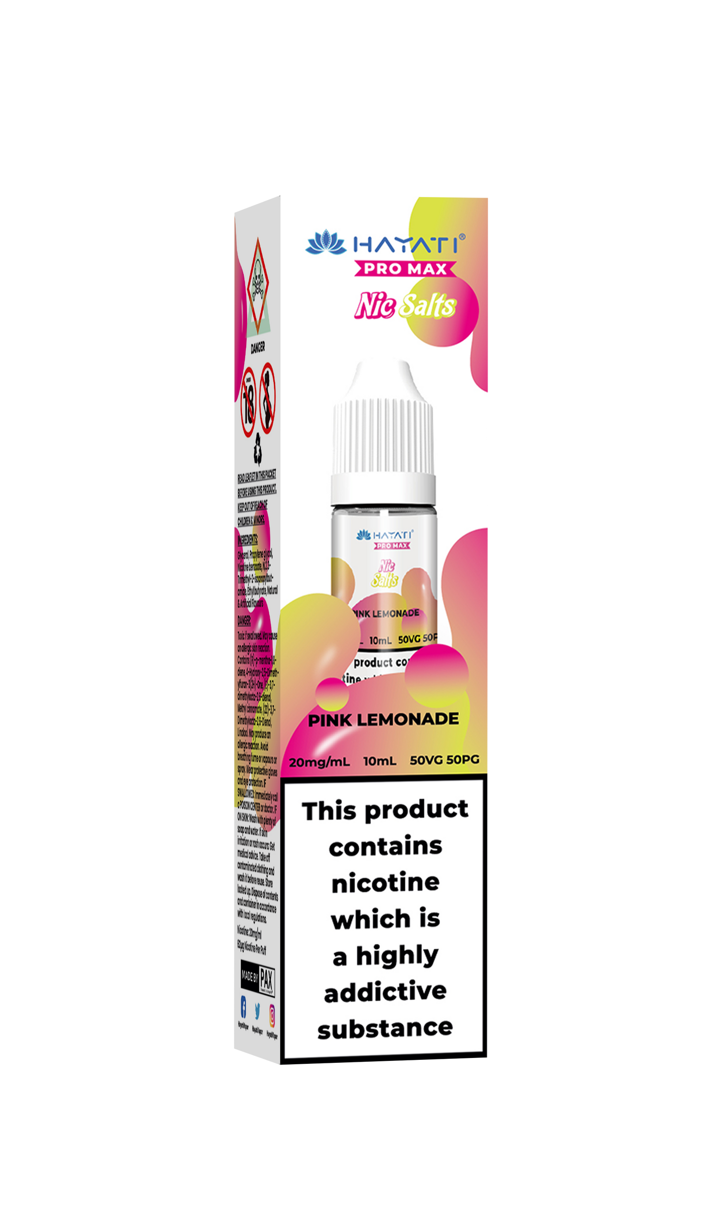 PINK LEMONADE - HAYATI NIC SALTS 20 MG