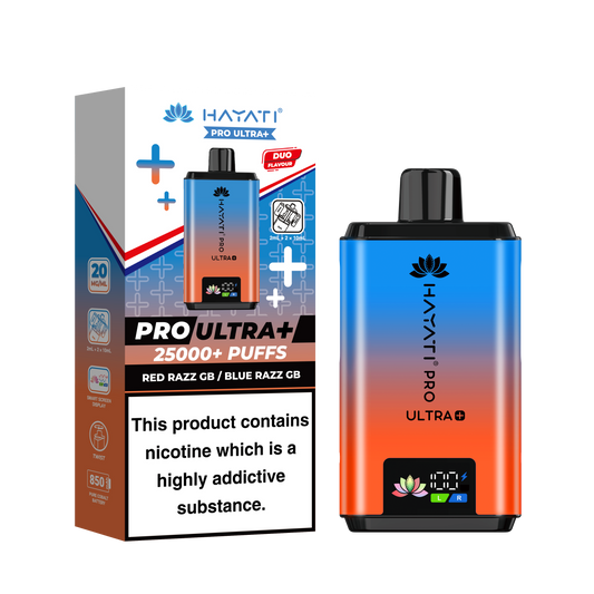 RED RAZZ GB / BLUE RAZZ GB NEW - HAYATI PRO ULTRA 25K