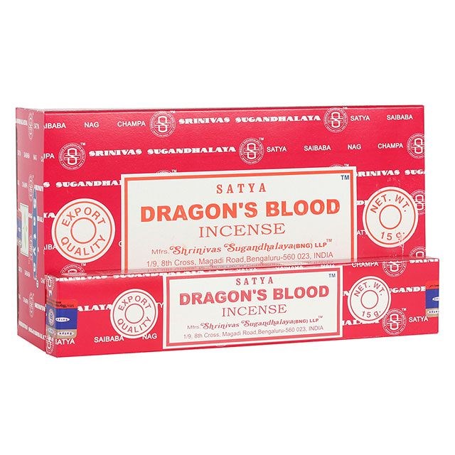 SATYA DRAGONS BLOOD INCENSE STICK (12 X 15G)