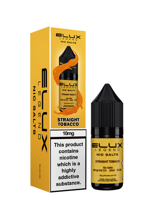 Straight Tobacco - ELUX NIC SALT 10 MG