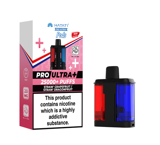 STRAW GRAPEFRUIT/STRAW'DRAGONFRUIT - HAYATI PRO ULTRA PODS 25K+