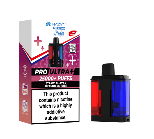 STRAW' GUAVA/DRAGON BERRIES - HAYATI PRO ULTRA PODS 25K+