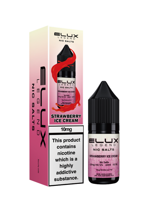 Strawberry Ice Cream - ELUX NIC SALT 10 MG