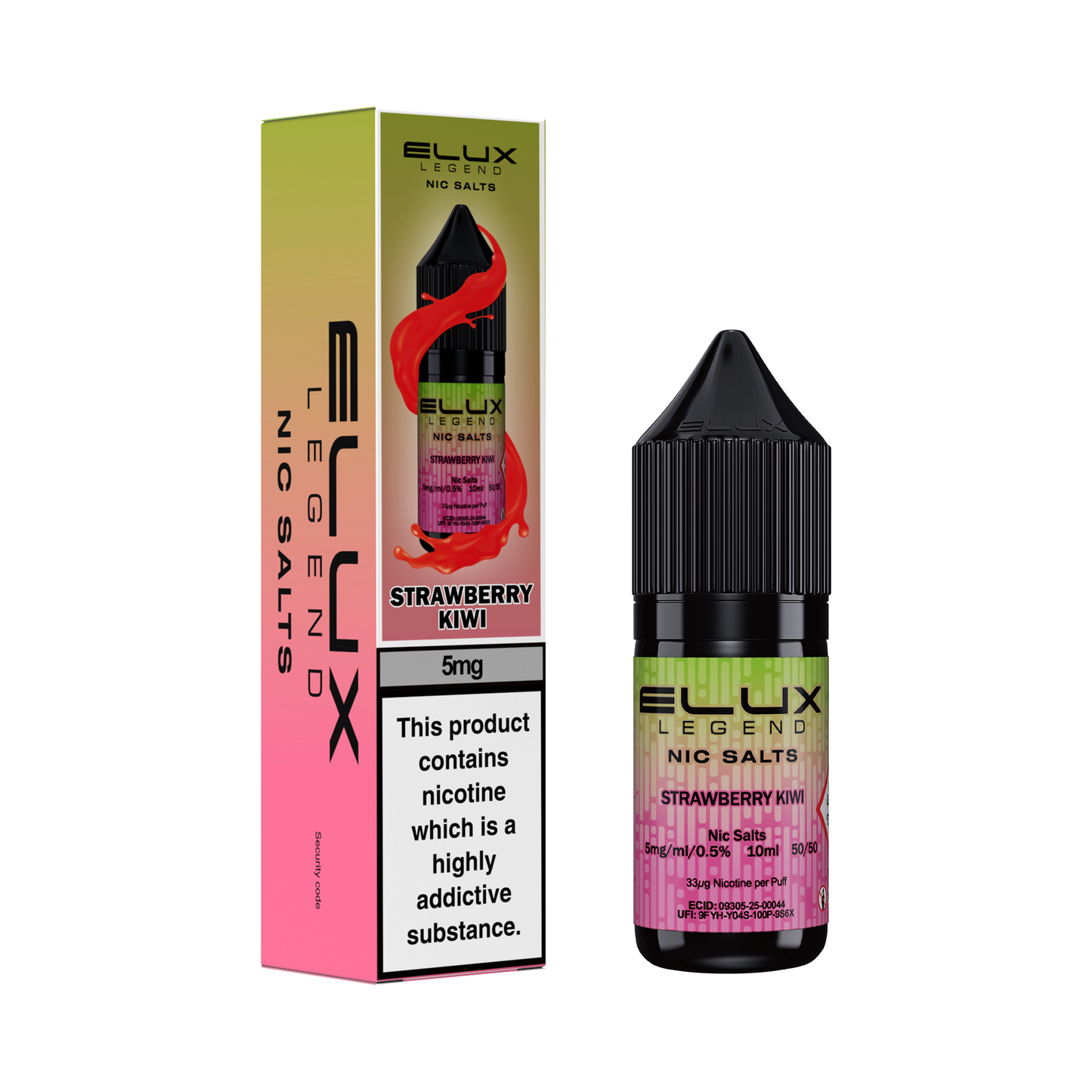 STRAWBERRY KIWI - ELUX NIC SALTS 5MG