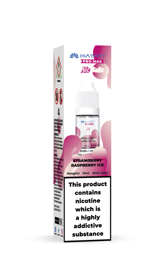 STRAWBERRY RASPBERRY ICE - HAYATI NIC SALTS 10 MG