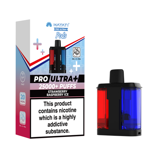 STRAWBERRY RASPBERRY ICE - HAYATI PRO ULTRA PODS 25K+