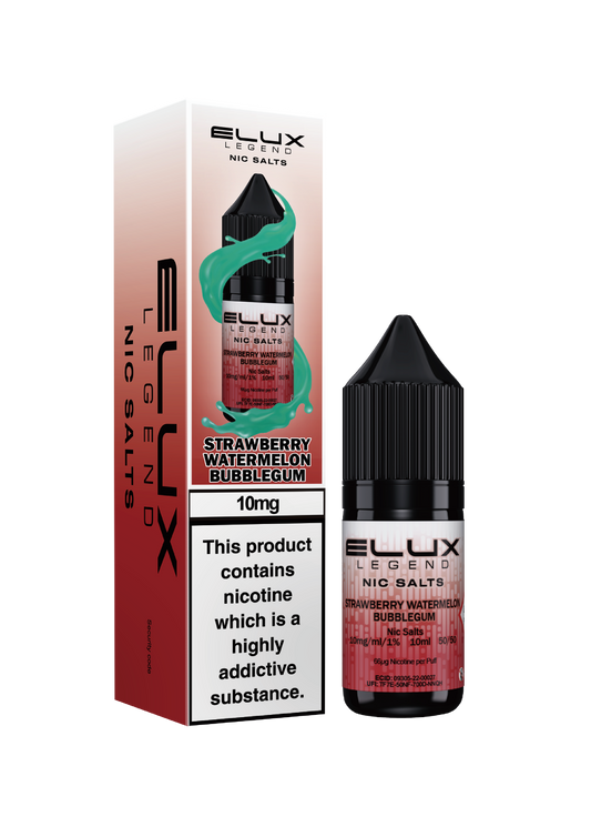 Strawberry Watermelon Bubblegum - ELUX NIC SALT 10 MG