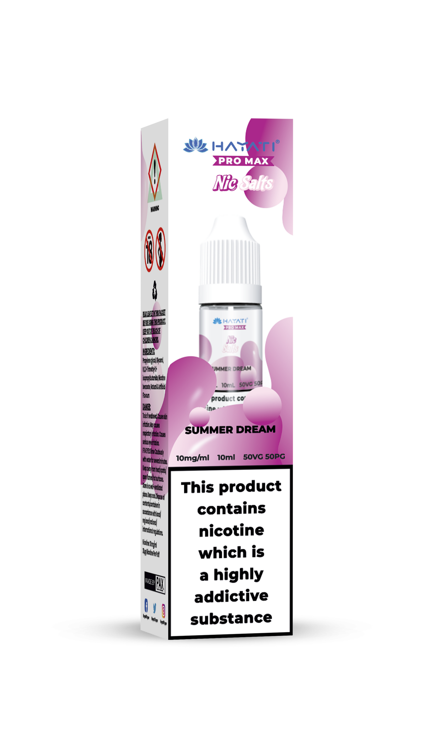 SUMMER DREAM - HAYATI NIC SALTS 10 MG