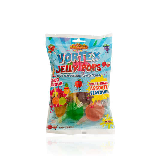 VORTEX JELLY POPS SOUR (12x315g) (HALAL) - CANDY PARADISE