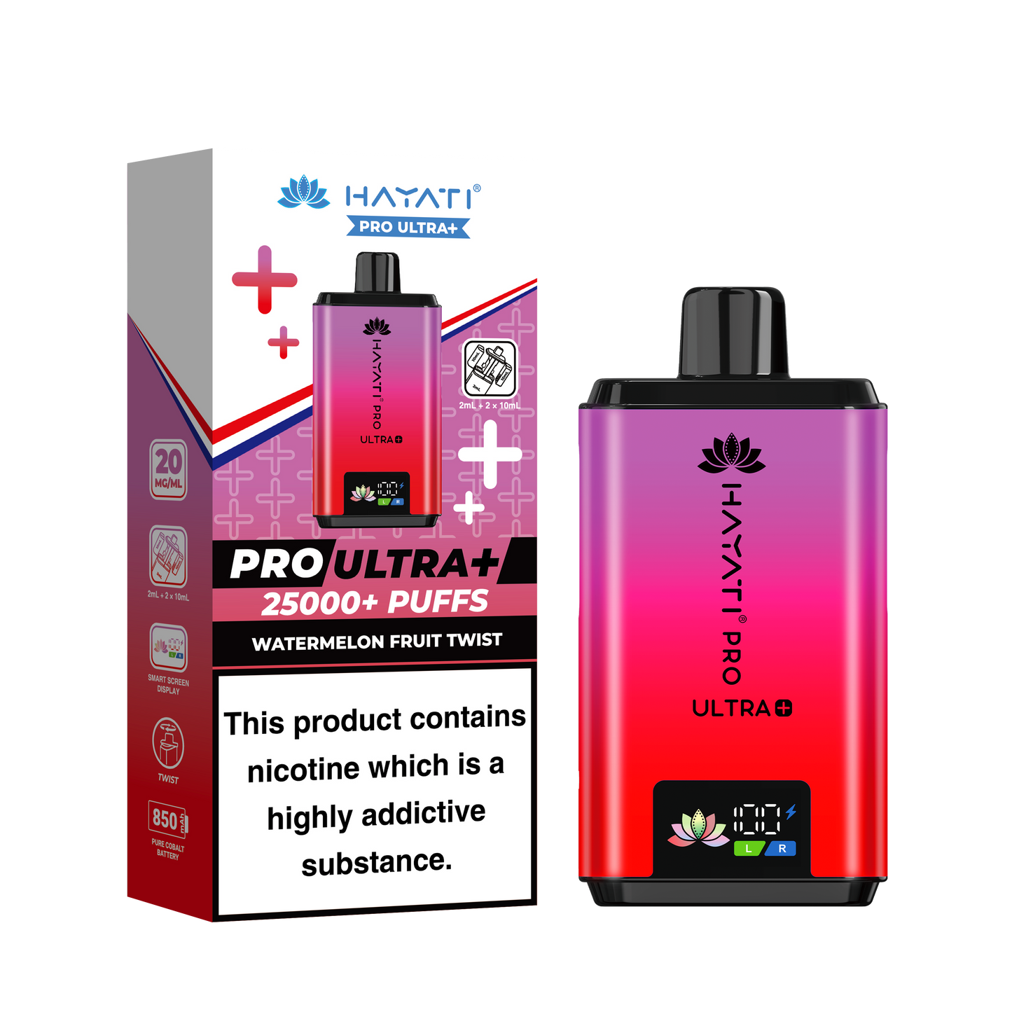 WATERMELON FRUIT TWIST NEW - HAYATI PRO ULTRA 25K