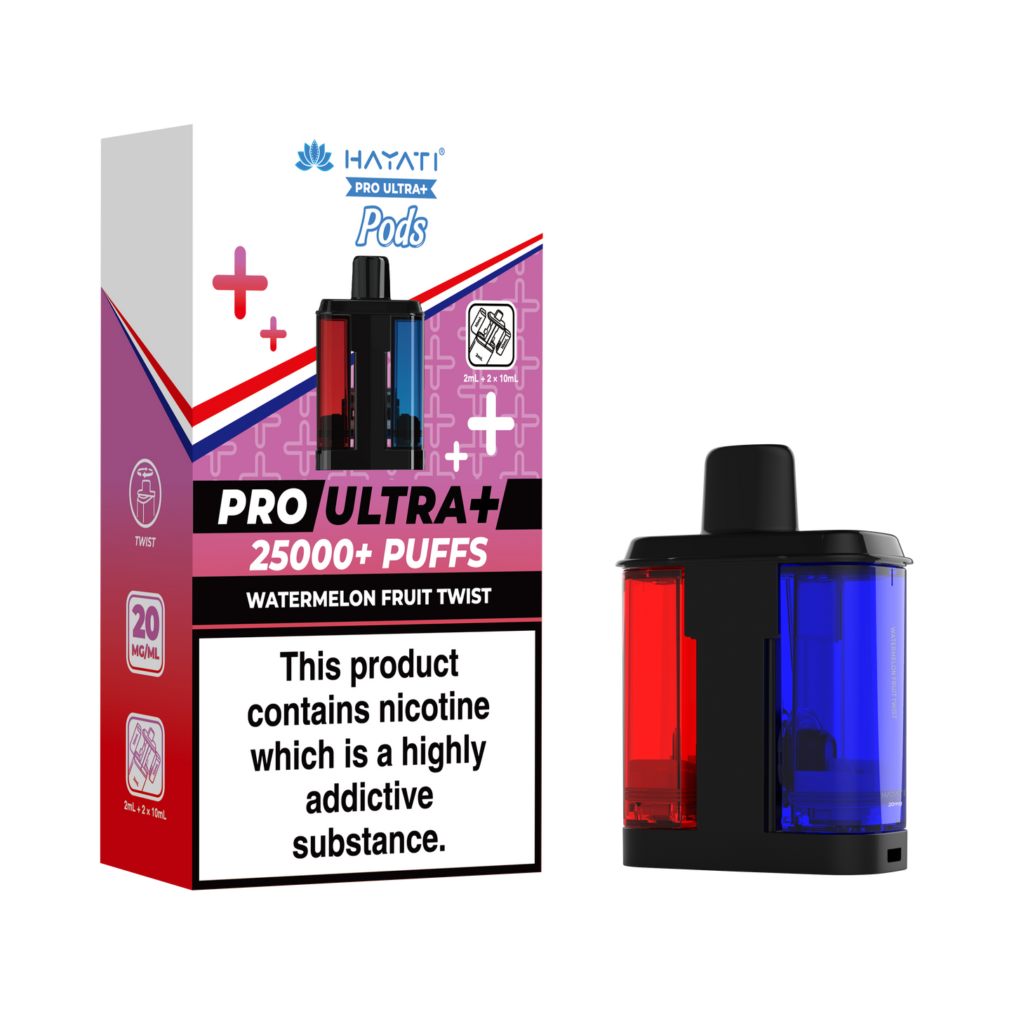 WATERMELON FRUIT TWIST - HAYATI PRO ULTRA PODS 25K+