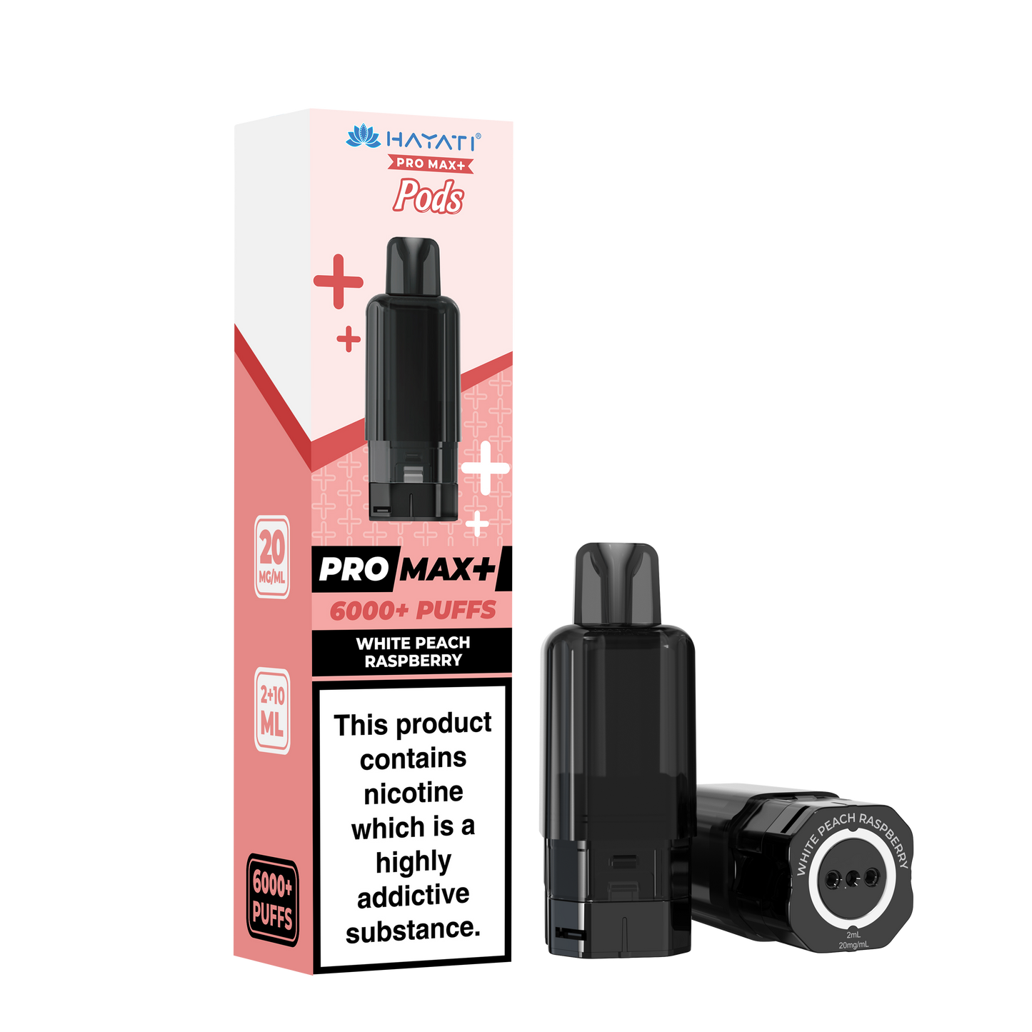 WHITE PEACH RASPBERRY - PRO MAX + PODS