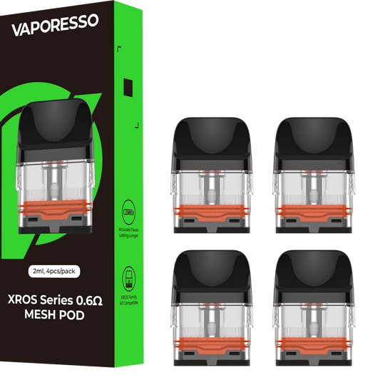 VAPORESSO REPLACEMENT PODS - 0.6 PACK OF 4
