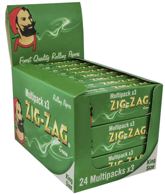 ZIG ZAG GREEN KING 12PACK OF 3 BOOK MULTIPACK