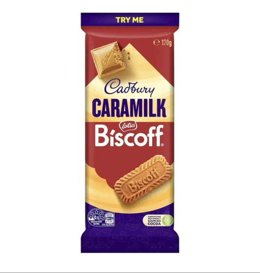 BISCOFF CADBURY CARAMILK CHOCOLATE BAR (1 X 170g)