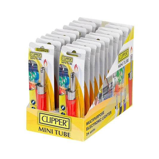 CLIPPER MINI TUBE LIGHTER (24 PACK)