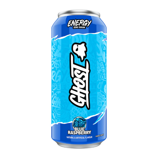 BLUE RASPBERRY ZERO SUGAR - GHOST ENERGY DRINK (500ML X 12)