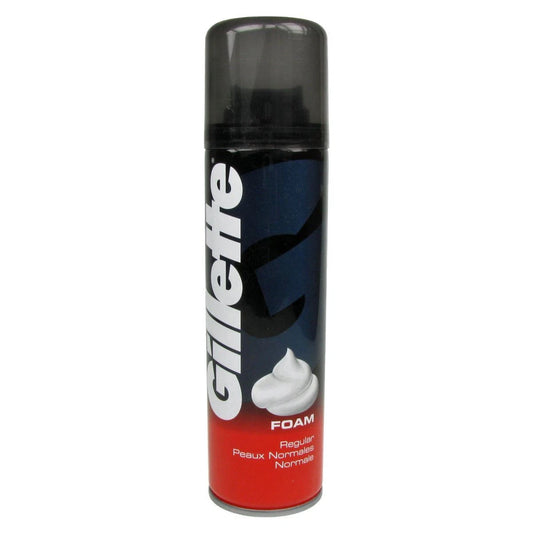 GILLETE SHAVING FOAM 200ML - REGULAR (X6)