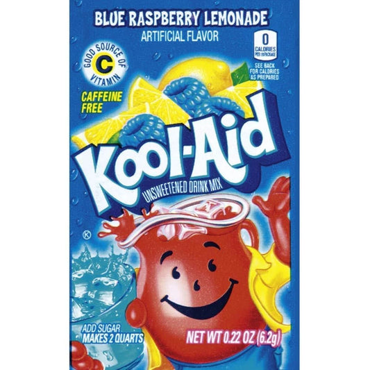 BLUE RASPBERRY LEMONADE KOOL AID DRINK MIX (48PK)